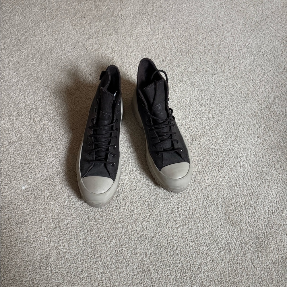 Converse Brown and Tan High-Top Sneakers